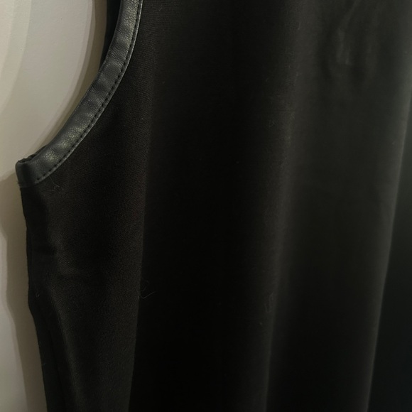 Like new Ralph Lauren Black Tank Top with Faux Leather trim. Size S. - Picture 4 of 11